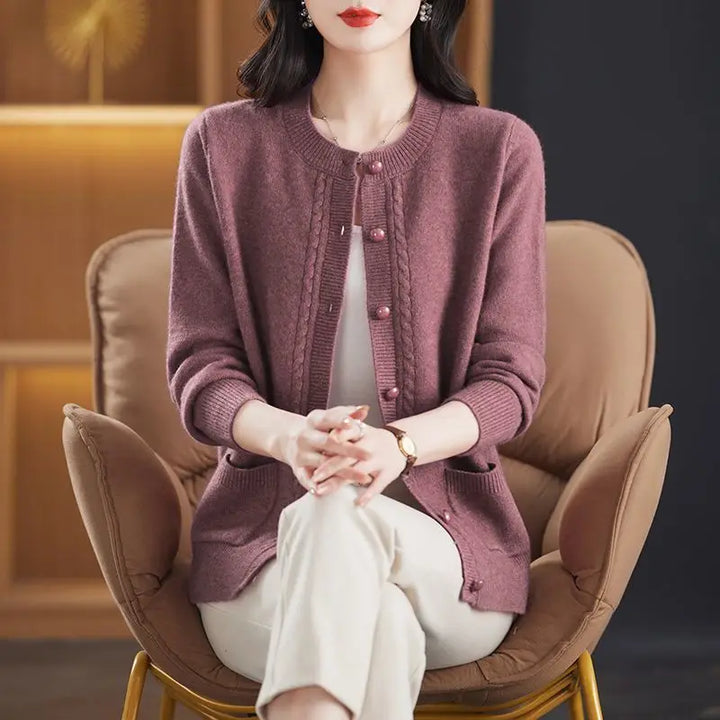 Duttini | Pearl Trim Cardigan