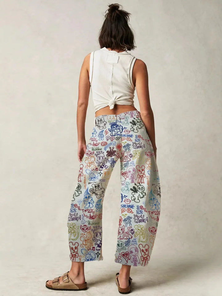 Duttini | Cotton Tapestry Jean for Women in Blue