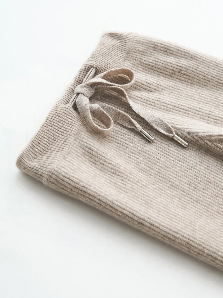 Duttini | Wool Knitted Wide Leg Pants