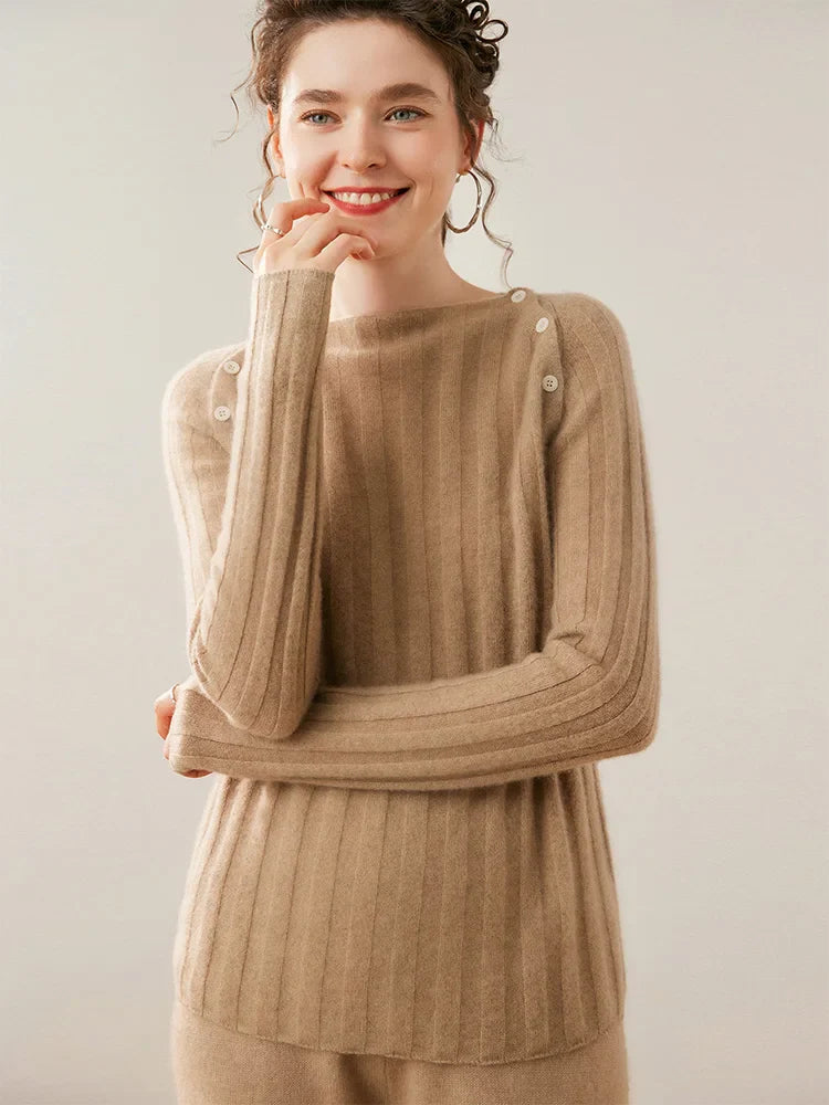 Duttini | Buttoned Cashmere Sweater