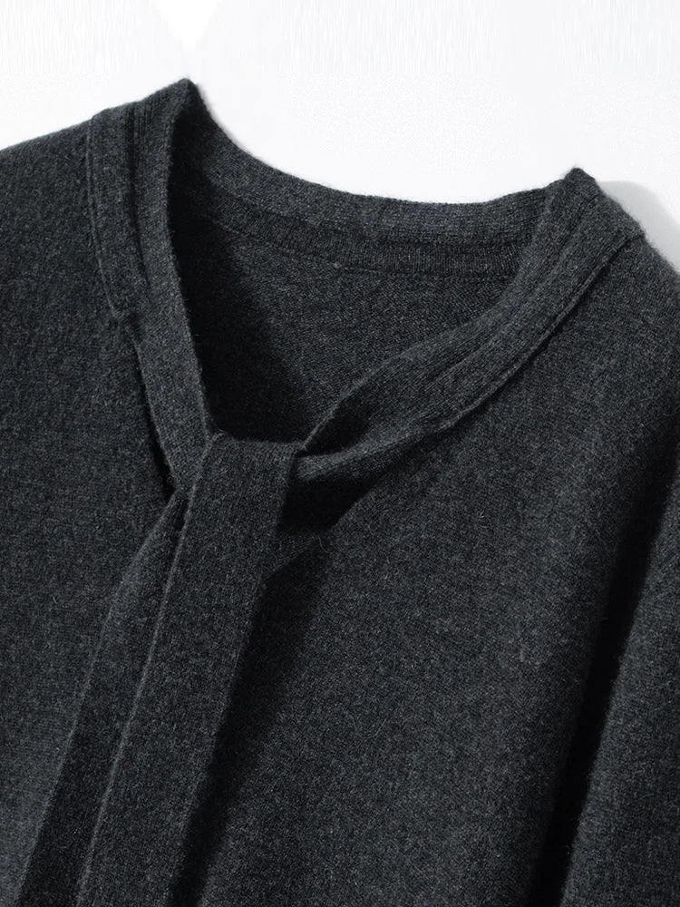 Duttini | Cashmere Pullover with Scarf Collar