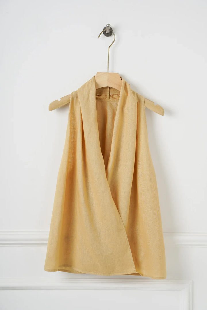 Duttini | Drape Linen Vest