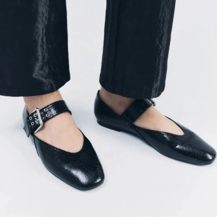 Duttini | Leopard Mary Jane Flats