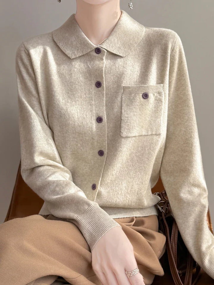 Duttini | Merino Wool Polo Cardigan