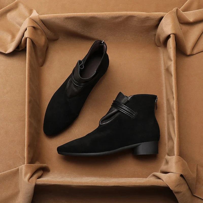 Duttini | Italian Crest Suede Boots