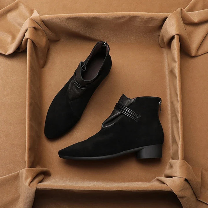 Duttini | Italian Crest Suede Boots