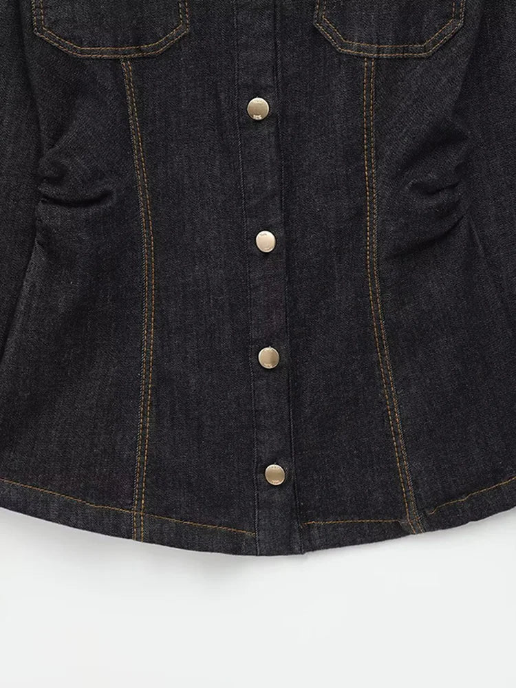 Duttini | Button Denim Set