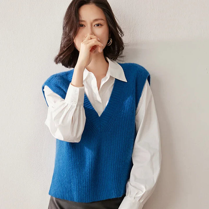 Duttini | Ribbed Cashmere Vest