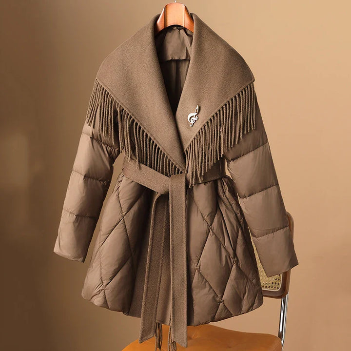 Duttini | Fringe Down Coat