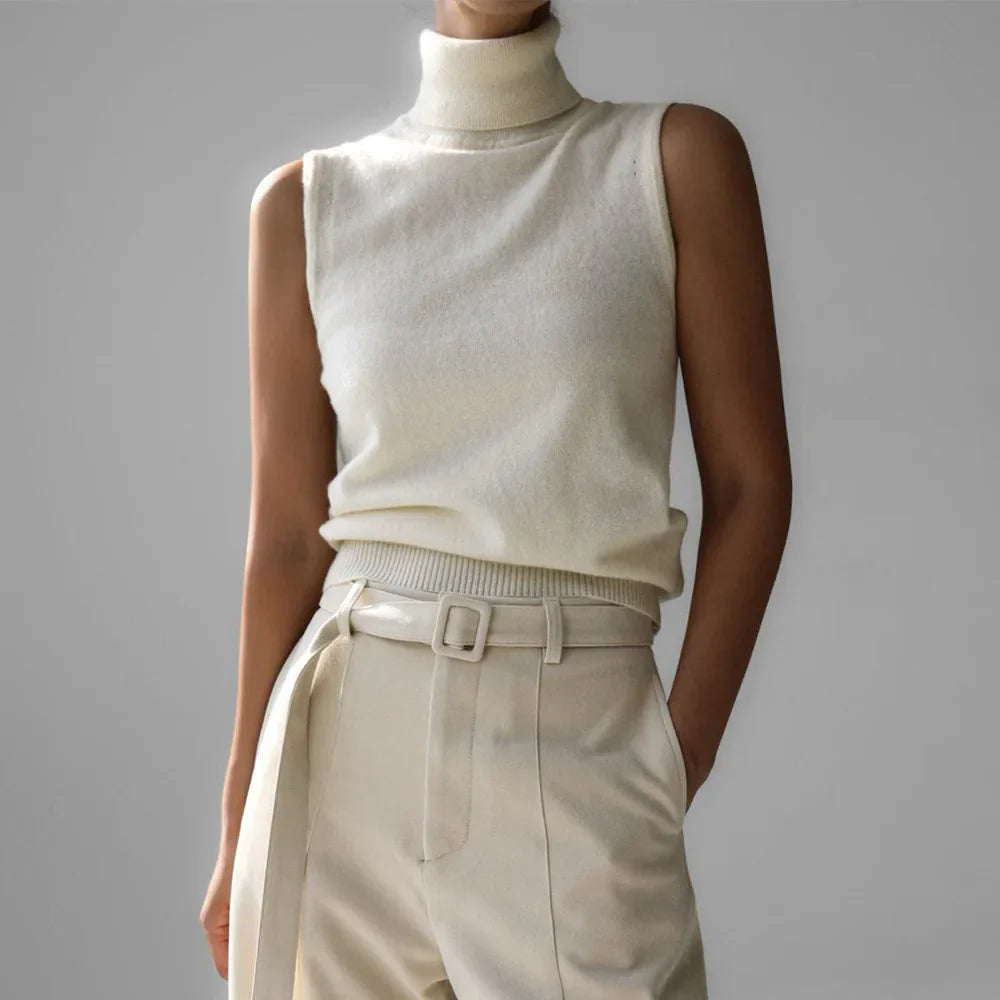 Duttini | High-Neck Vest for Women in Premium Fabric