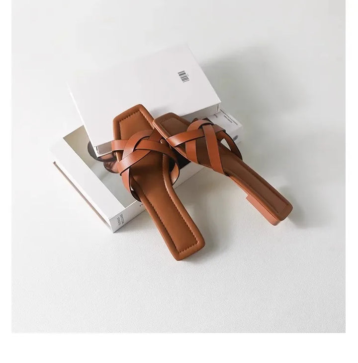 Duttini | Woven Slide Sandals