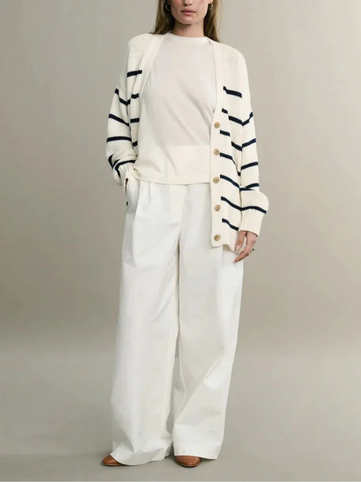 Duttini | Organic Striped Cardigan
