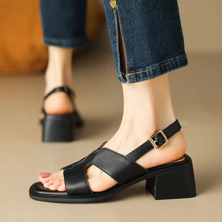 Duttini | Leather Heeled Sandals