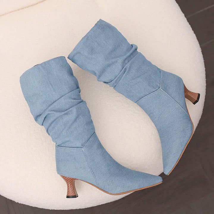 Duttini | Mid-Calf Heel Boots