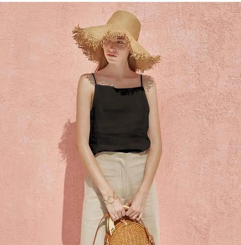 Duttini | Satin Strap Linen Cami