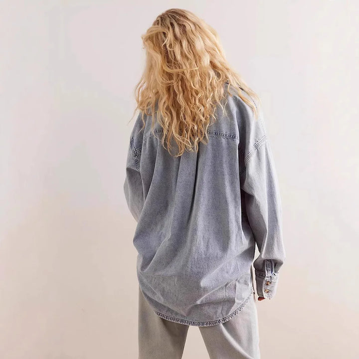 Duttini | Washed Denim Overshirt for Men