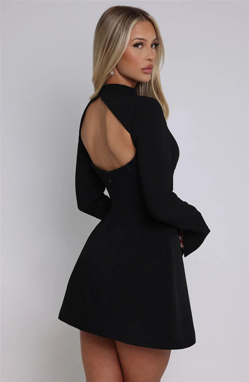 Duttini | A-Line Mini Dress in Loose Fit Polyester