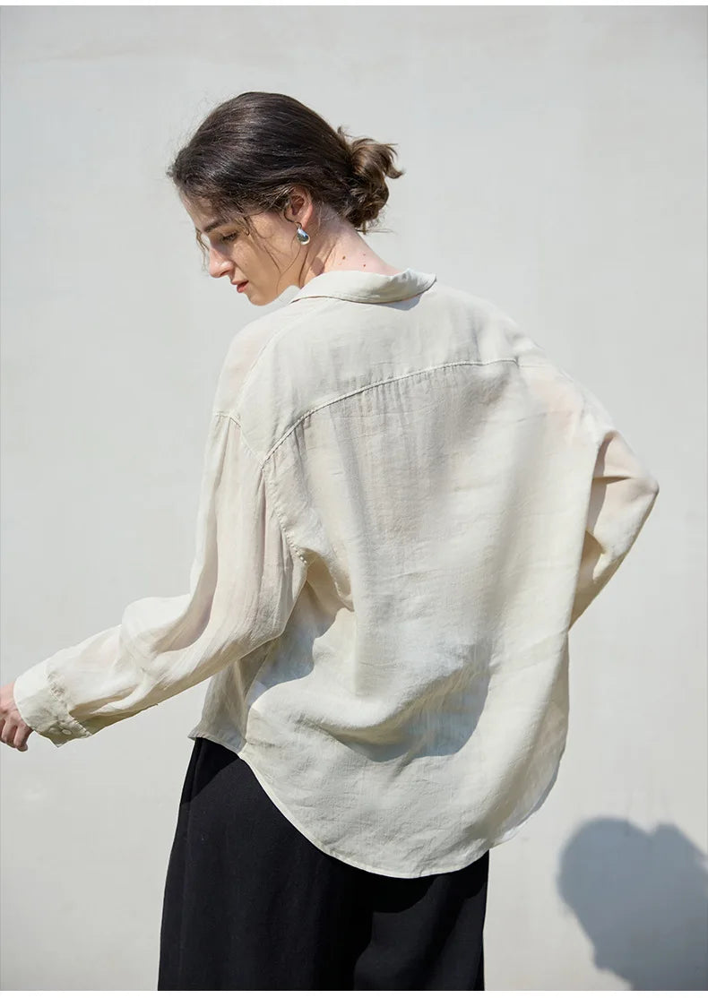 Duttini | Relaxed Ramie Button Down Shirt