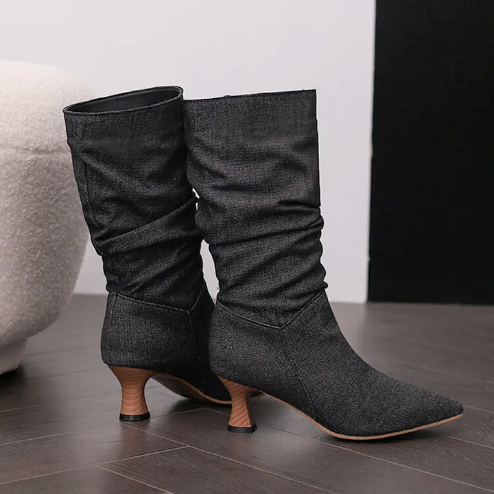Duttini | Mid-Calf Heel Boots