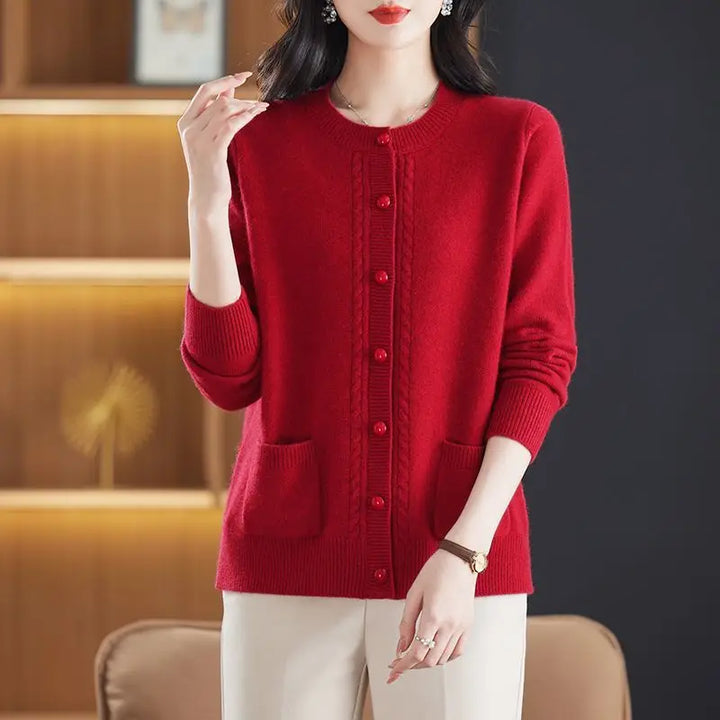 Duttini | Pearl Trim Cardigan