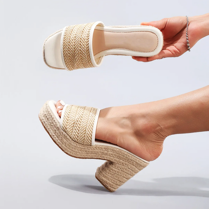 Duttini | Natural Woven Heels