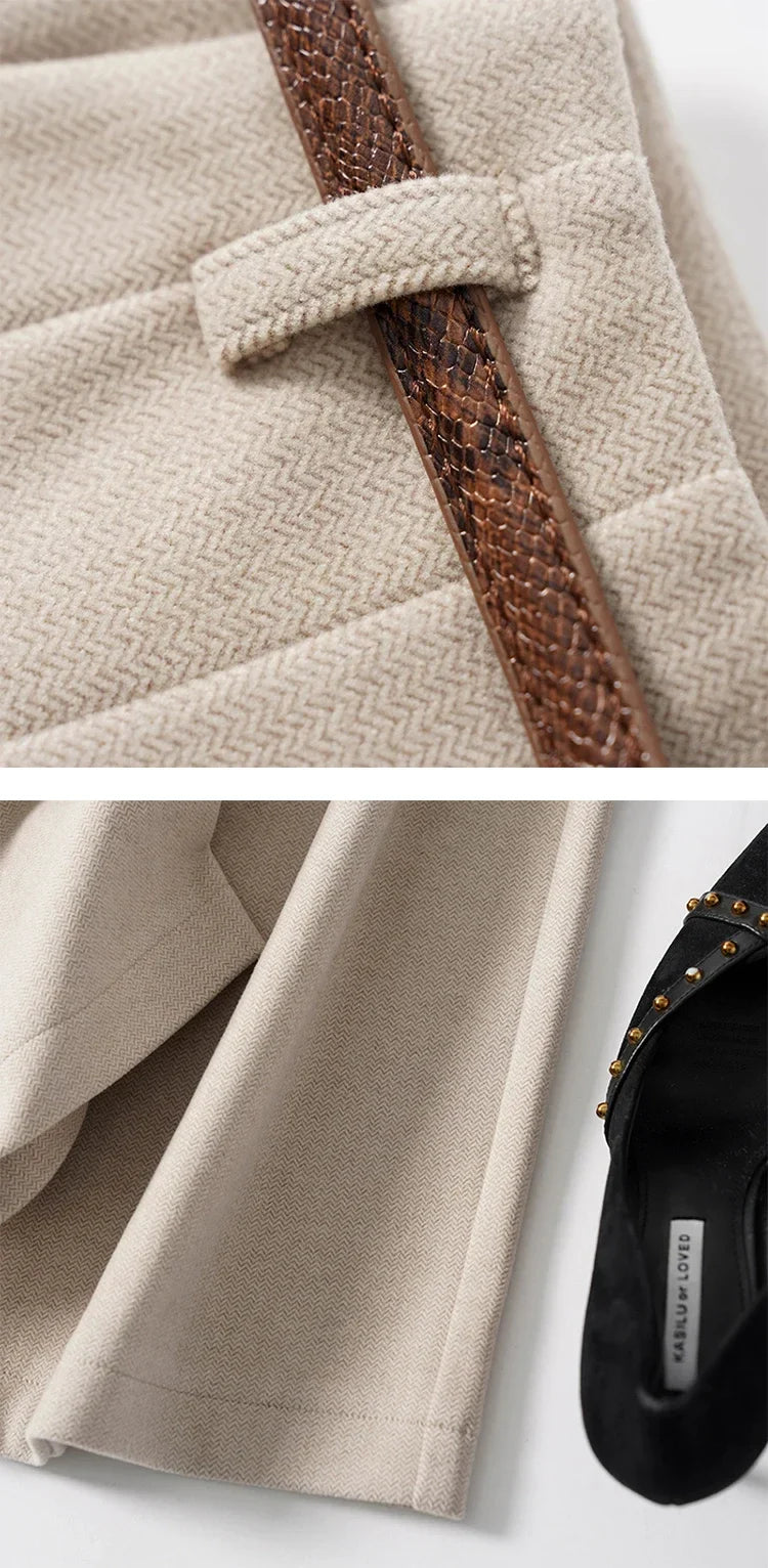 Duttini | Wide Leg Wool Trousers