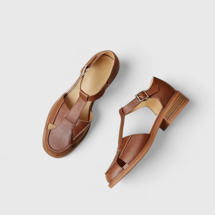Duttini | Comfort-Fit Closed-Toe T-Strap with a Comfort Fit
