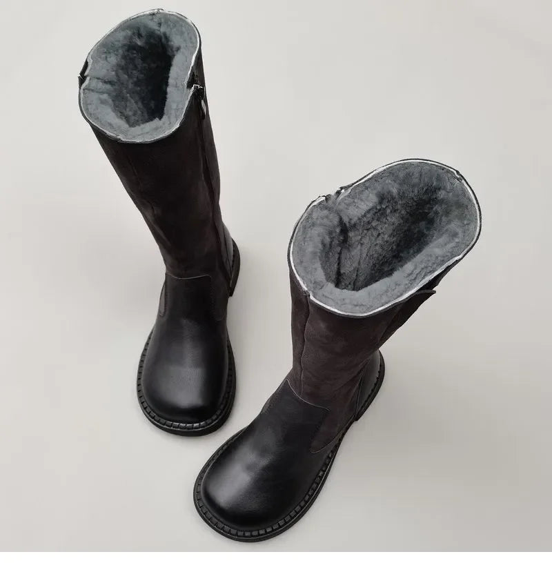 Duttini | Shearling Riding Boots