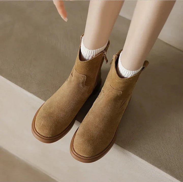 Duttini | Leather Zipper Boots