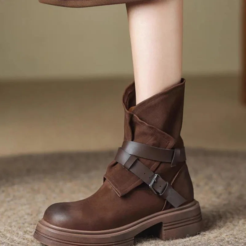 Duttini | Buckle Moto Boots
