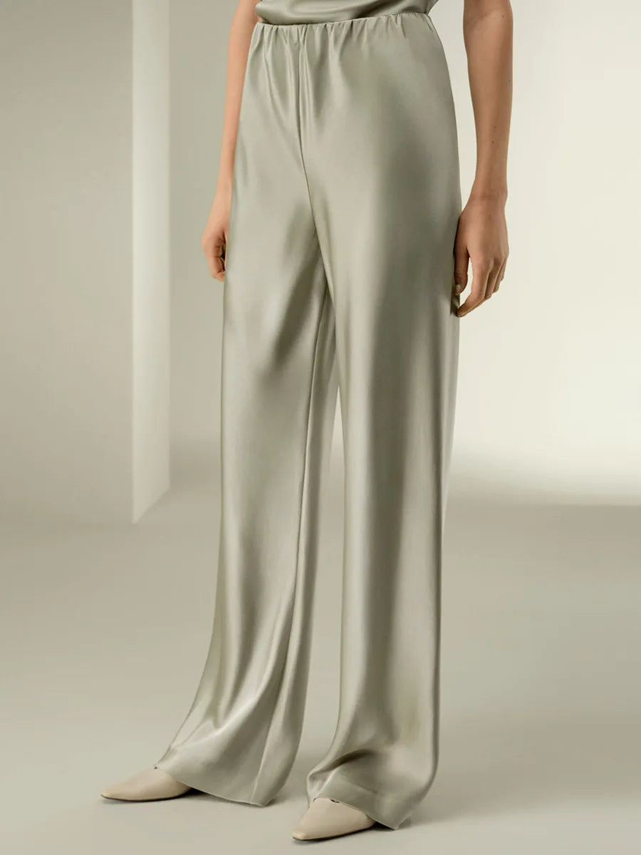 Duttini | Silk-Feel Lounge Trousers for Women