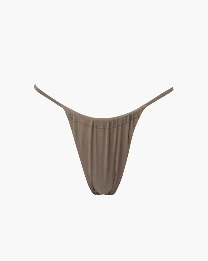 Duttini | Scrunchable Coverage Bikini Bottom in Toast