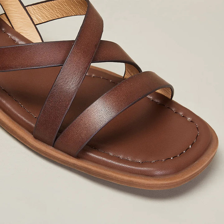 Duttini | Crosswalk Orthopedic Leather Sandals