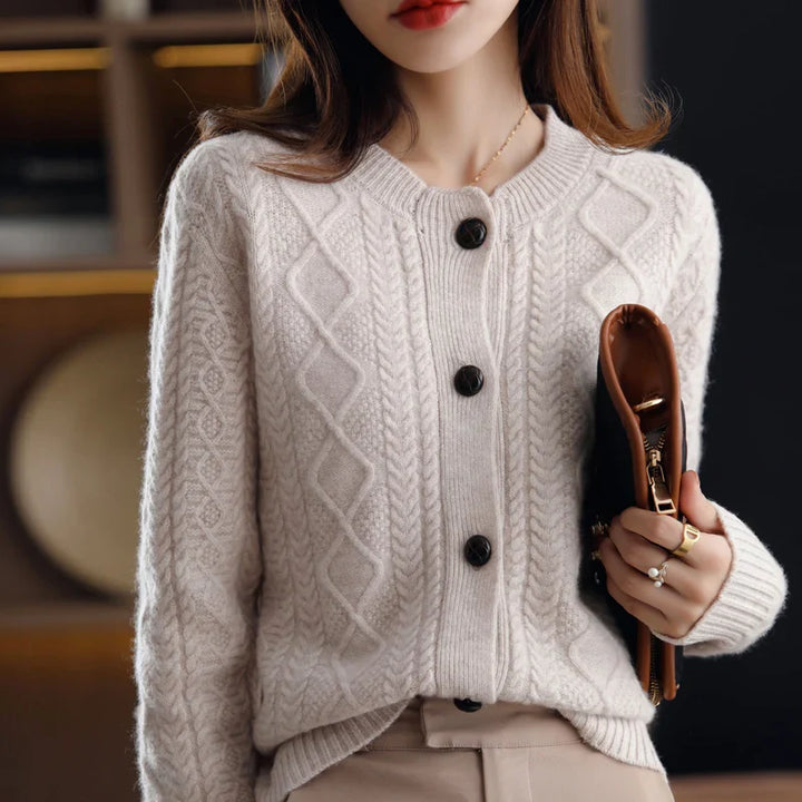 Duttini | Cable Cashmere Cardigan