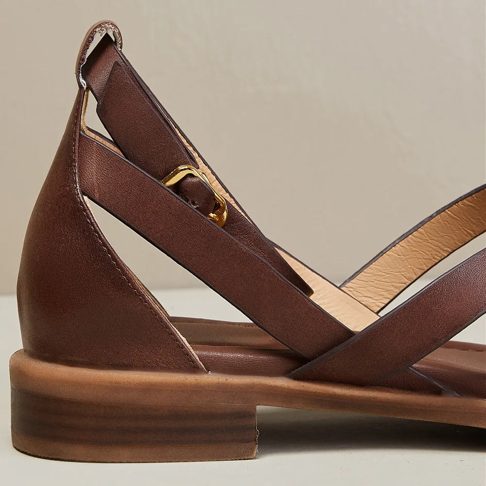 Duttini | Crosswalk Orthopedic Leather Sandals