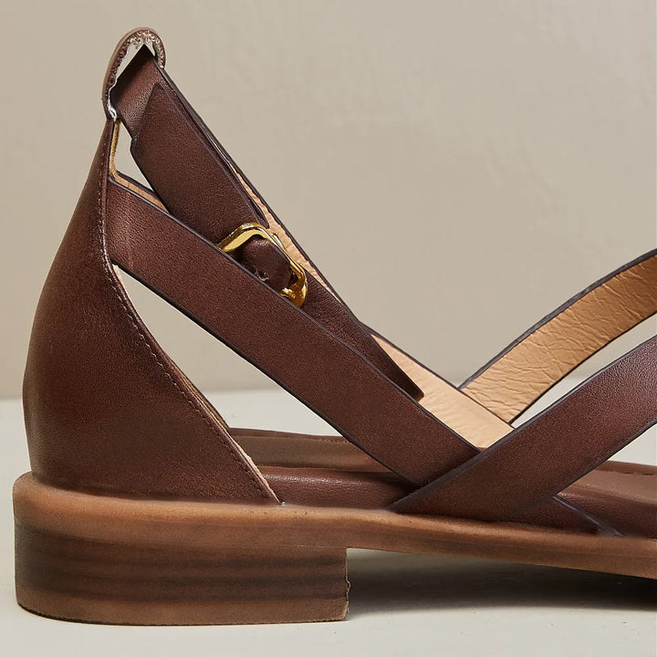 Duttini | Crosswalk Orthopedic Leather Sandals
