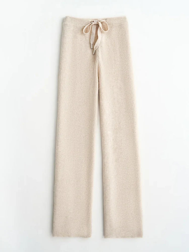 Duttini | Wool Knitted Wide Leg Pants