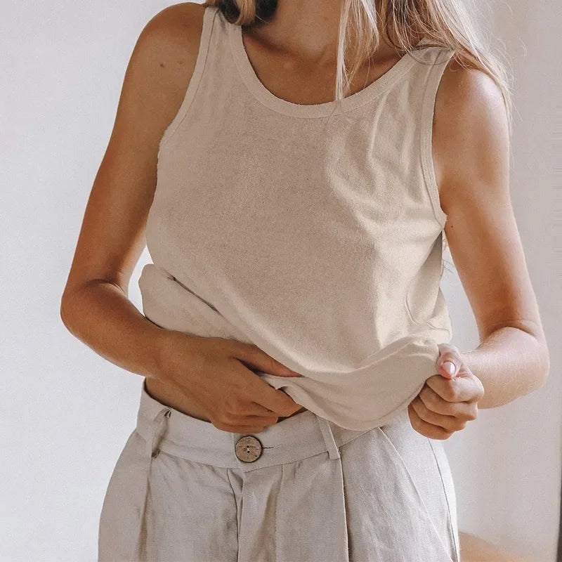 Duttini | Cotton Tank Top for Women in Everyday Fit
