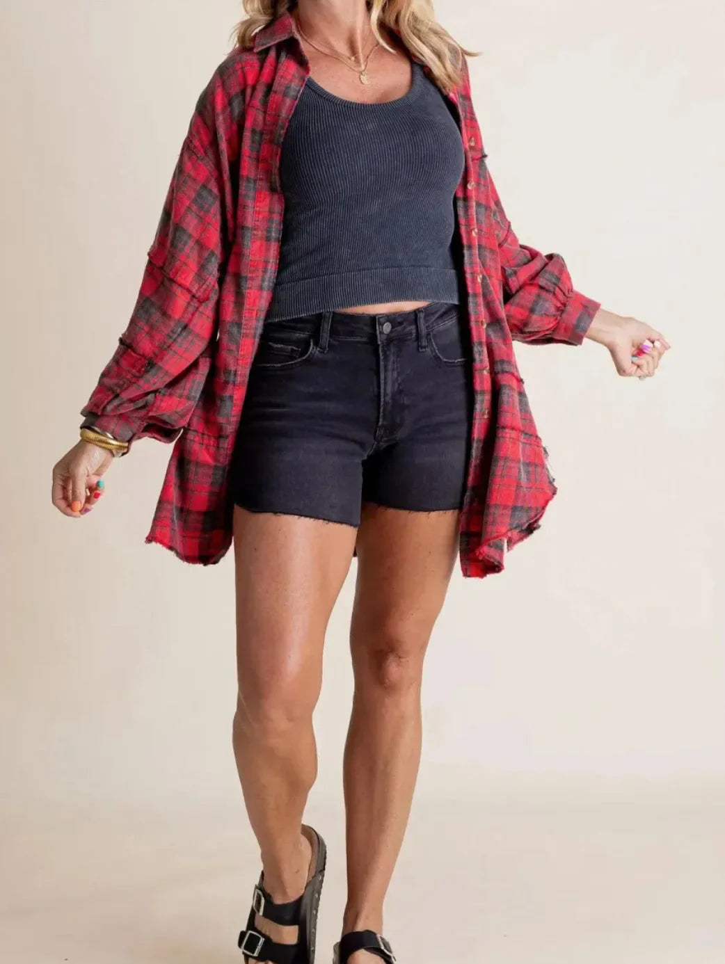 Duttini | Plaid Flannel Shirt for Men in Green