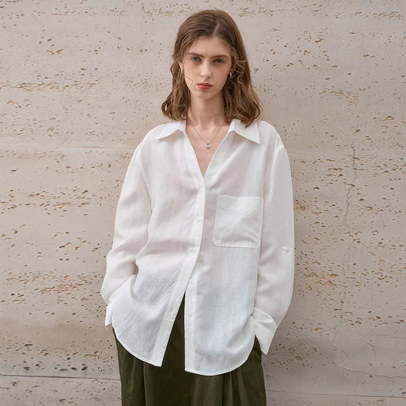 Duttini | Classic Linen Shirt for Men