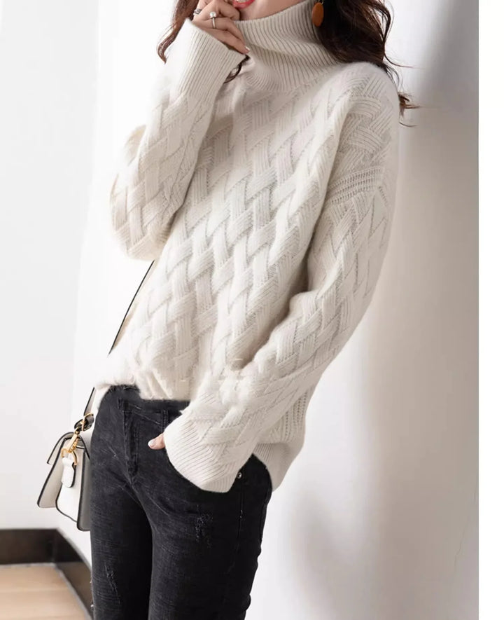 Duttini | Cable Turtleneck Sweater