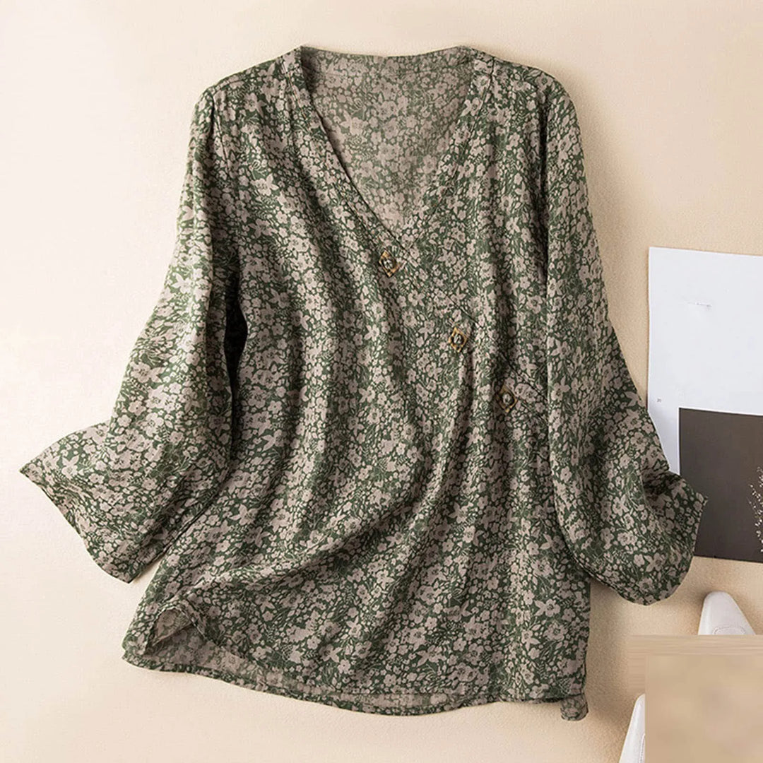 Duttini | Crosswrap Blouse for Women in Lightweight Fabric