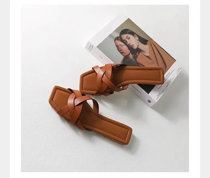 Duttini | Woven Slide Sandals