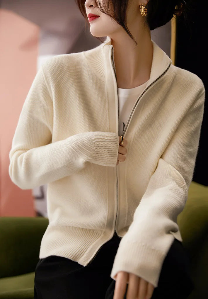 Duttini | Wool Zip Cardigan