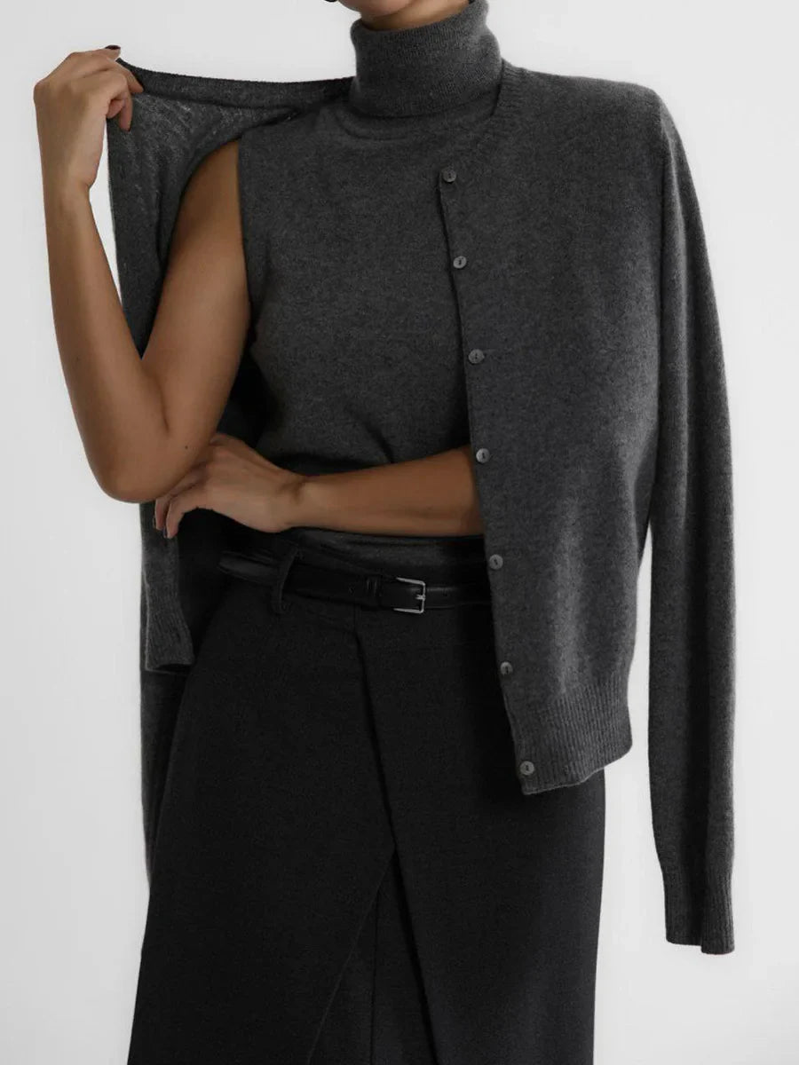 Duttini | High-Neck Vest for Women in Premium Fabric