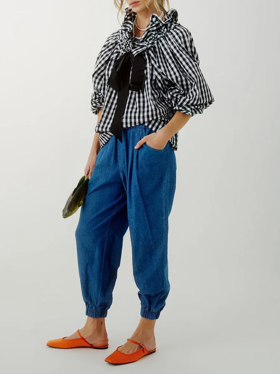 Duttini | Puffed Cotton Blouse