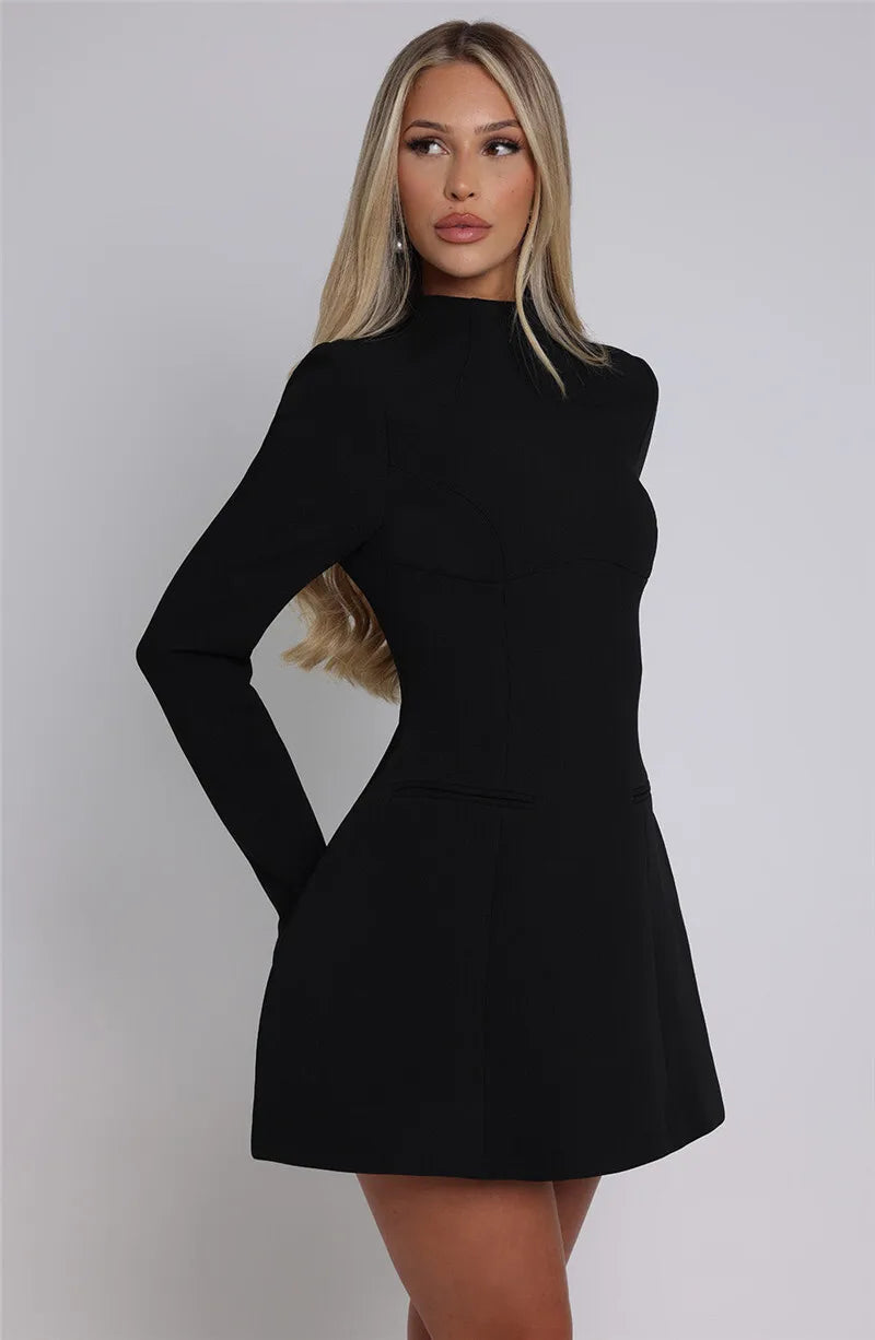 Duttini | A-Line Mini Dress in Loose Fit Polyester