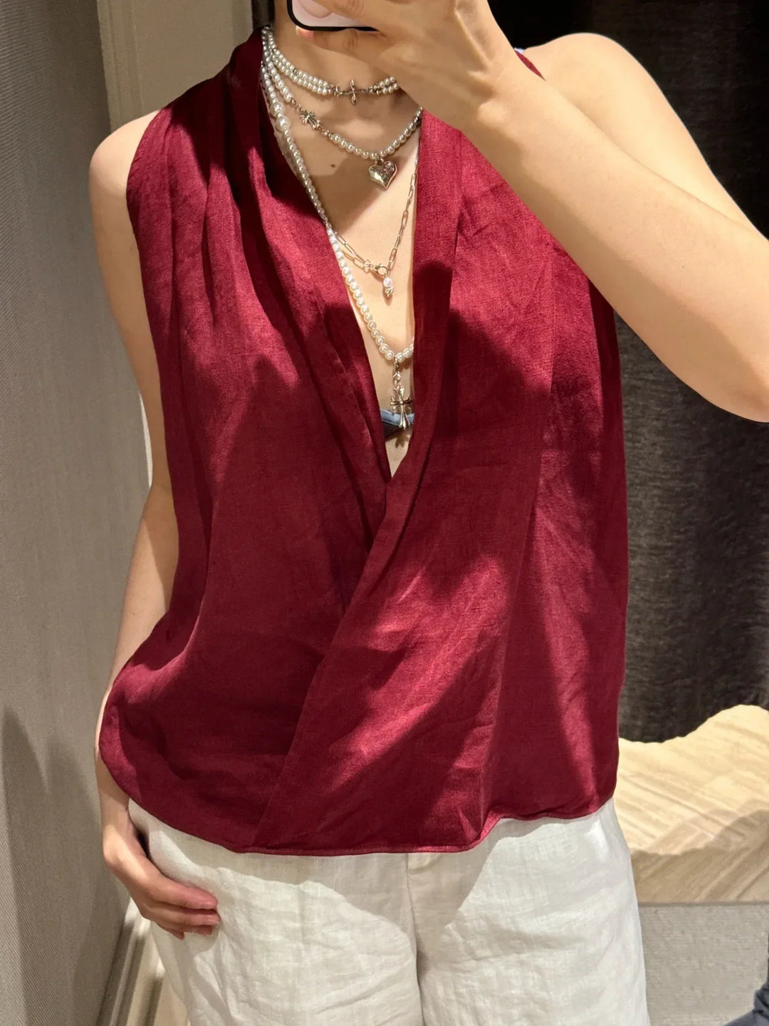Duttini | Drape Linen Vest