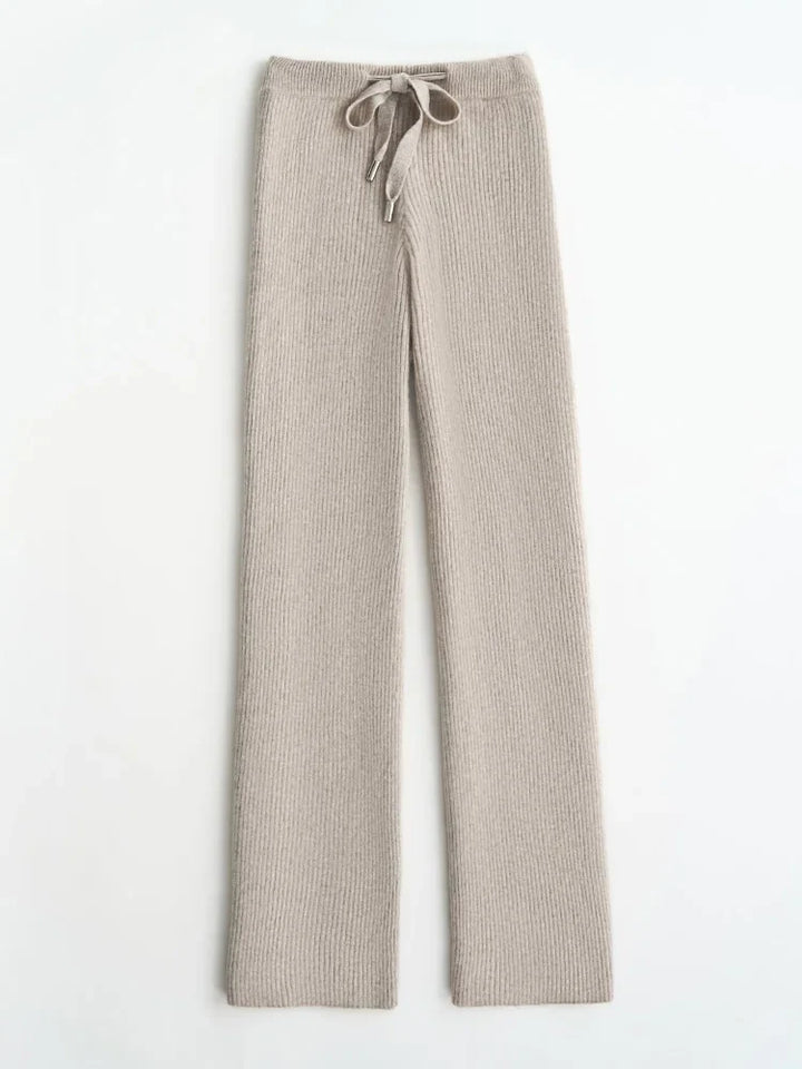 Duttini | Wool Knitted Wide Leg Pants