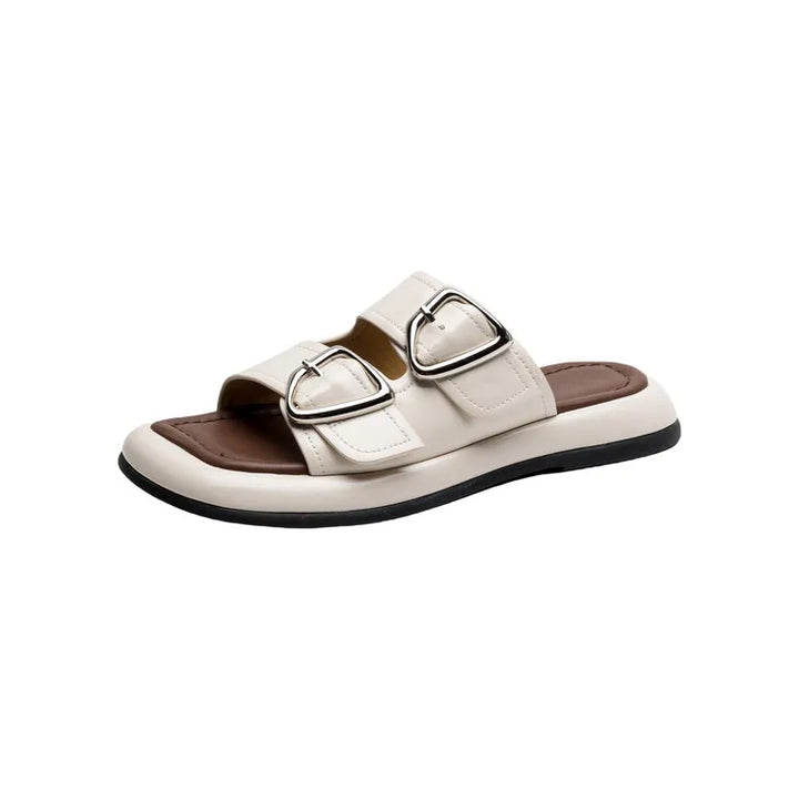 Duttini | Twin-Buckle Slide Sandals